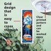 INFUNLY 6pcs Camping Theme DIY Cross Stitch Bookmark Kits for