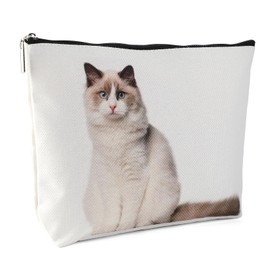 Kytpyi Small Cosmetic Bag for Handbag, Makeup Bag for Cat Lovers, Gift, Cute Cat Style Cosmetic Bag for Cat Lovers, Toiletry Bag Women for Birthday, Memorial Day Gift, Cat H, Cat H