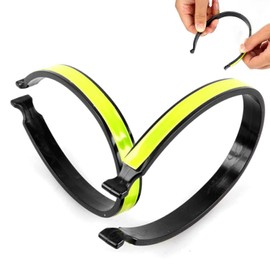 Ezranova Trouser Clips, Powerful Reflective Bands for Bicycle Safety, Lightweight, Durable, and One Size Fits All, Ideal Bike Accessories for Men, Ensures Visibility and Comfort for Safer Rides