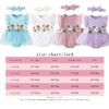 QUNERY Newborn Girl Outfits Ruffled Sleeveless Flower Romper Summer Dress