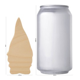 Chunky Gnome Cutouts 4-inch, Pack of 2 Wood Craft Unfinished Tiered Tray Decor, Small Gnome Shelf Sitters to Paint, by Woodpeckers