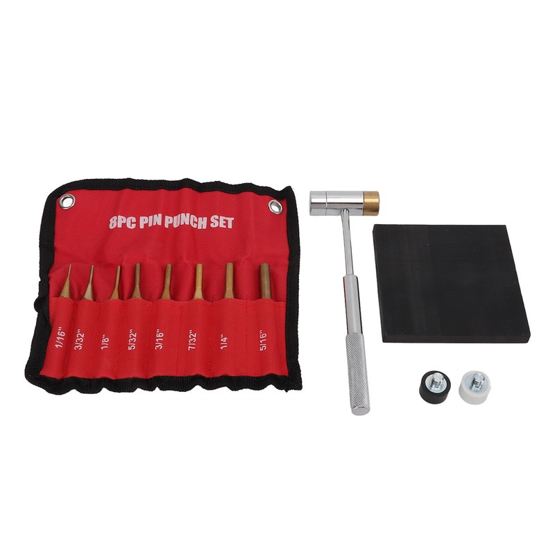 Brass Punch Set Porous Structure Detachable Ends 8 Different Sizes