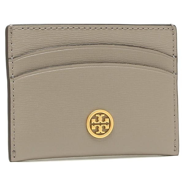 Tory Burch 84070 Robinson Card Case, Women's, (8) 082 GREY