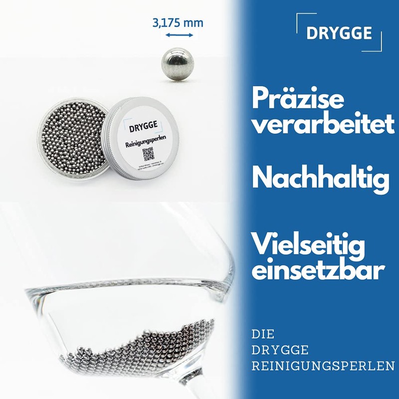 DRYGGE Cleaning beads for SodaStream bottles, drinking bottles, decanters made