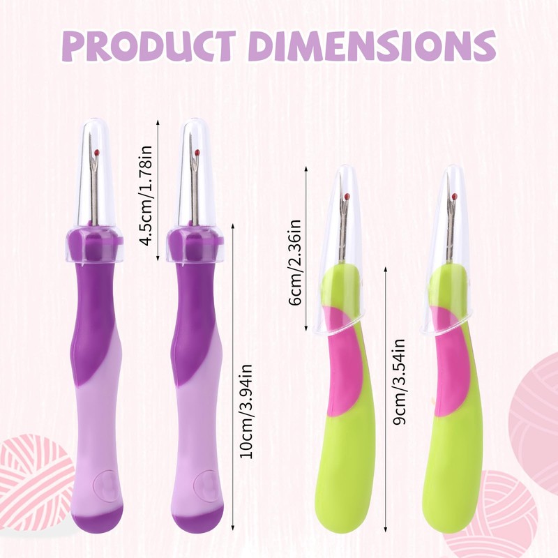 4pcs Seam Ripper for Sewing, Stitch Remover Tool Thread Puller