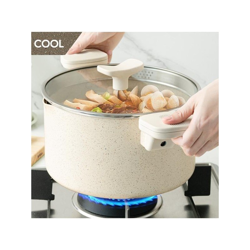 MICHELANGELO Pasta Pot with Strainer Lid, 6 Quart Cooking Pot