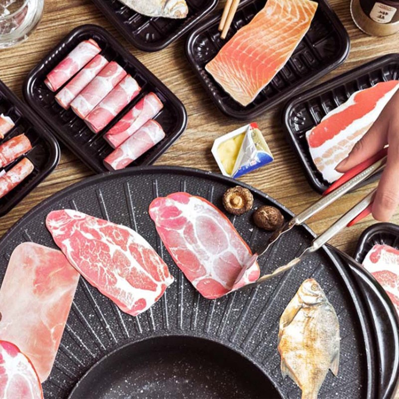 Ruksifg Pack of 8 Novelty Sticky Notes Meat Shape Memo