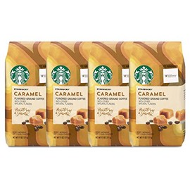 Starbucks Flavored Ground Coffee, Caramel, 11 OZ