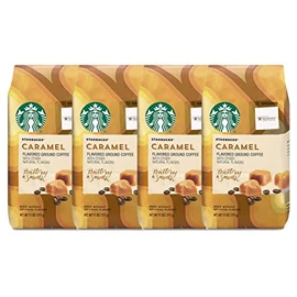 Starbucks Flavored Ground Coffee, Caramel, 11 OZ