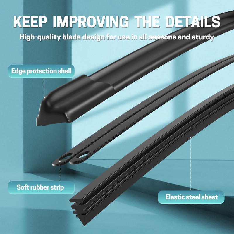 19"+18" Windshield Wiper Blades - Replacement for 2013-2015 Mini Cooper