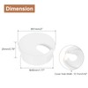 QUARKZMAN Cable Hole Cover, 2 Pieces 45mm/1-3/4" ABS Desk Cable