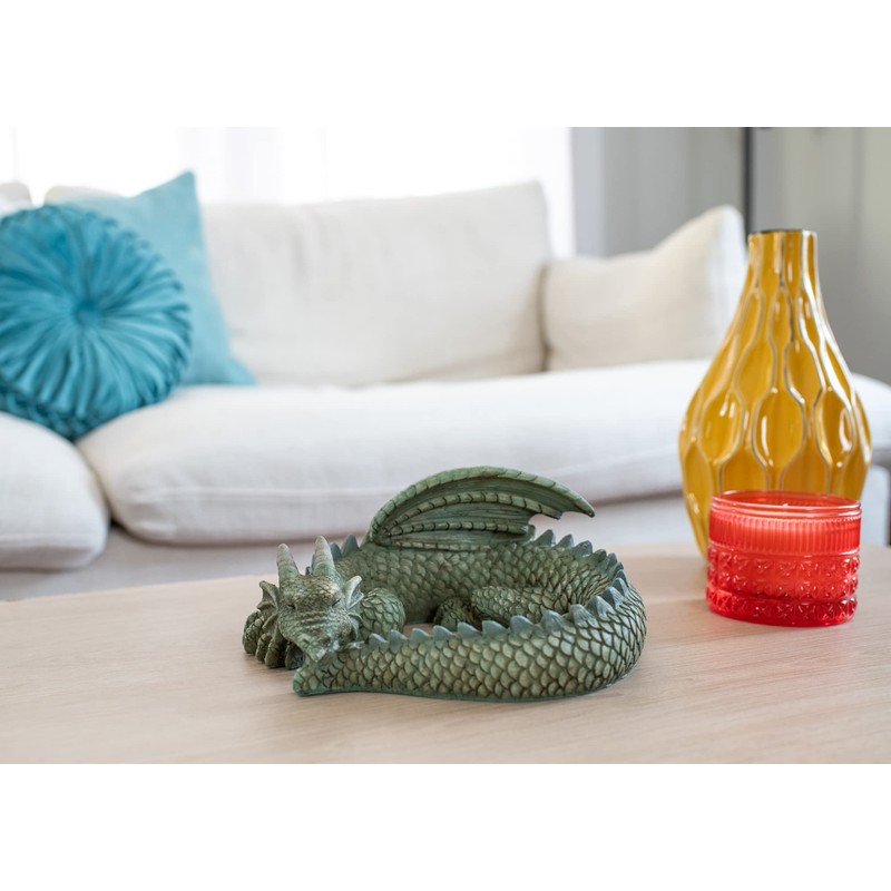 NAT & Jules Small Sleeping Dragon Moss Finish 10 inch