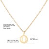 SAELACY Gold Initial Necklace for Women Men 14K Gold Silver