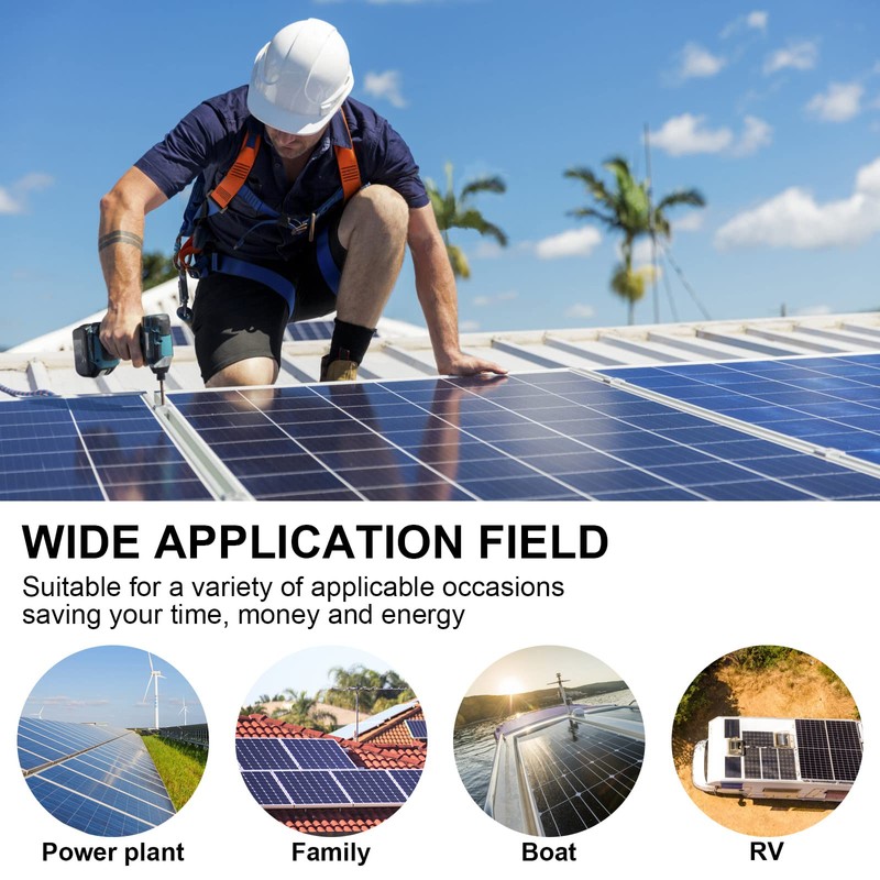 RAKDSYMC Solar Panel Wire - 60FT Black & 60FT Red