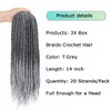 Crochet Box Braids Hair 7 Packs 14 Inch Pre Looped