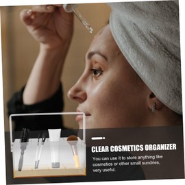 STOBAZA Dressing Table Acrylic Makeup Organizer Cosmetics Storage Box for Lipsticks Skin Care Products and Accessories Capacity Vanity Organizer for Bedroom and Bathroom Use