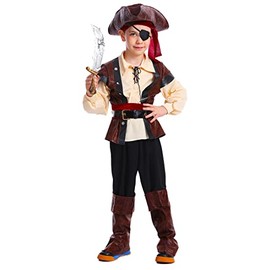 Boys Rustic Pirate Costume for Child (10-12Y)