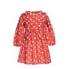 Bonnie Jean Christmas Gingerbread Dress - Red Smocked Holiday Dress