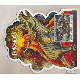 Sierra Leone miniature sheet 1274 (complete. issue.) unmounted mint/never hinged ** MNH 2017 dinosaurs (Stamps for collectors) Amphibians/reptiles/dinosaurs