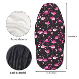 KiuLoam Pink Flamingo Animal Car Seat Covers for Women Girls, 2 Pcs Universal Fit Front Auto Seat Cover Protector for Vehicle Sedan SUV and Truck
