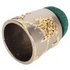 Sewing Pin Cushion Round Zinc Alloy Base Retro Style Pleuche