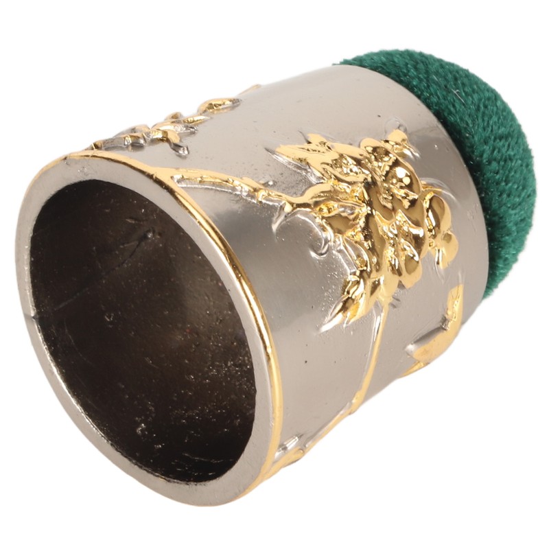 Sewing Pin Cushion Round Zinc Alloy Base Retro Style Pleuche