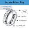Ladytree Lotus Anxiety Relieve Spinner Rings Just Breathe Yoga Flower