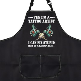Tattoo Artist Apron Tattoo Lover Gift Tattooist Gift Tattoo Artist Supplies For Tattooist Apron Tattoo Stylist Gifts (I CAN FIX STUPID apron uk)