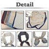 WHITE FANG MA054 Scarf, Stole, Striped, Stylish, Afghan Casual Silk,