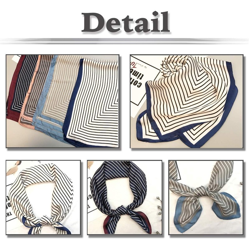 WHITE FANG MA054 Scarf, Stole, Striped, Stylish, Afghan Casual Silk,
