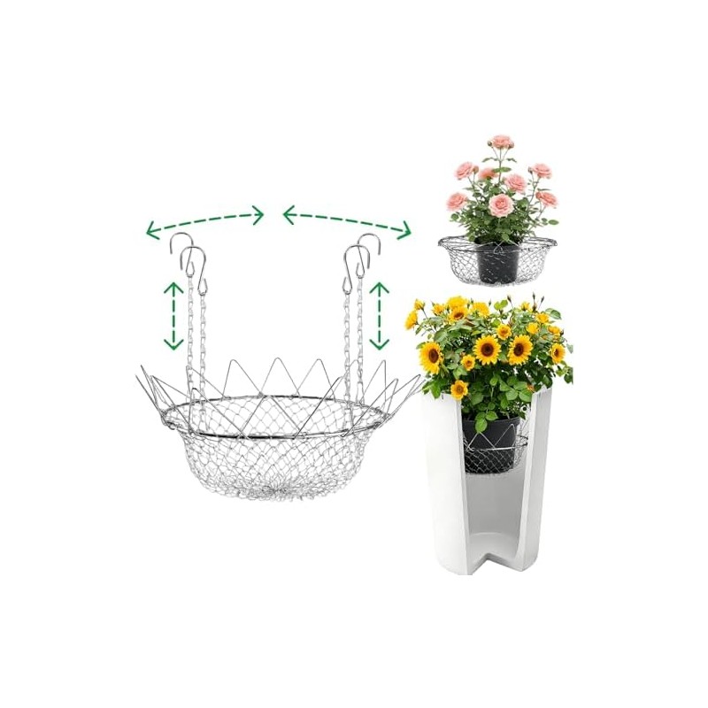 Insertos Ajustables para Macetas Grandes 12-18", Elevador de Plantas con