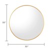 Kinger Home 32-inch Gold Circle Mirrors for Wall Decor