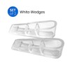 Anti-Skid, Clear PVA Door Wedge Stoppers - Antifragile, Durable Plastic