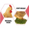 Outanaya 6Pcs Mini Chick Figurines Lifelike Rooster Hen Models for