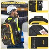 POWSTR 18 in Heavy-duty Tool Backpack with USB Port,Waterproof Electrician