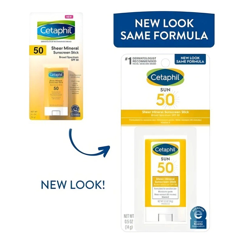 Cetaphil Bloqueador Protector Solar Mineral Facial en Stick SPF 50