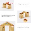 4 Pcs Brass Hinges, 14mm Copper Barrel Hidden Hinge for