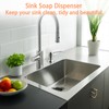 Kitchen Sink Soap Dispenser Pump - Stainless Steel Countertop Dish