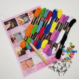 Fairy hair wrapping kit, girls’ hair accessories and styling, hair salon kit, hair styling gifts for girls, festival and party hair for women. Hair wrapping made easy DIY kit. 10 hair wrap set