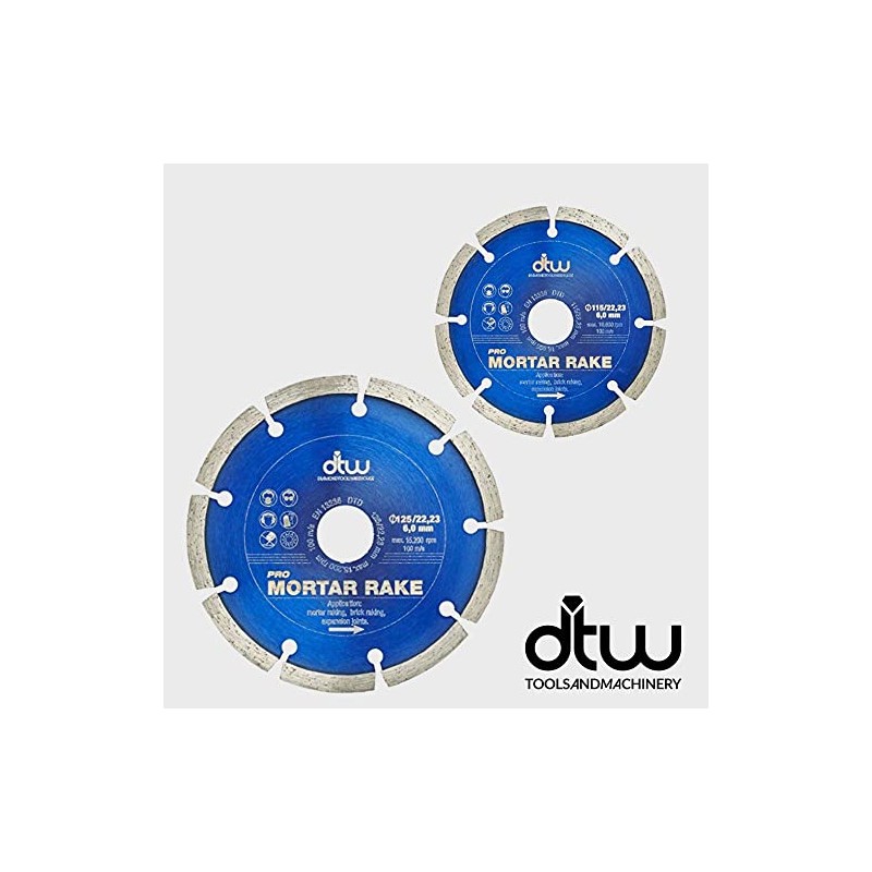 DTW Pro Mortar Rake Diamond Blade - For Removing Mortar