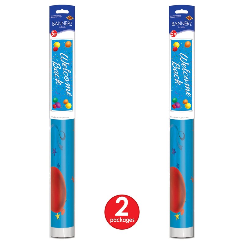 Beistle Welcome Back Sign Banner Pack of 2