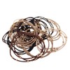 iijo Hair Rubber Tsumi 15 Piece Set, Stylish, Simple, Black,