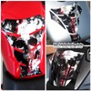 BIKE-label Tank Pad Motorcycle Sticker Skull Compatible with Kawasaki X502361VA
