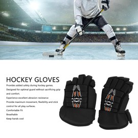 Guantes de Hockey sobre Hielo, Guantes de Hockey Callejero Al Aire Libre, Puños Flexibles de Movimiento Completo,Guantes de Hockey sobre Hielo para Jugadores de Hockey para
