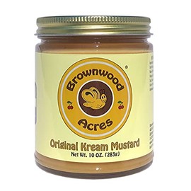Original Kream Mustard by Brownwood Acres | Handcrafted in Northern Michigan since 1945 - (10 Ounce)