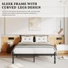 ZIYOO 14 inch Metal Queen Bed Frame with Vintage Style,
