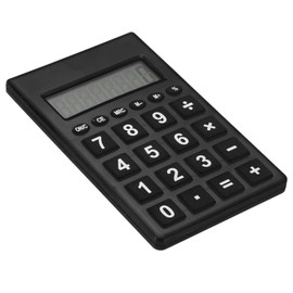 PATIKIL Desktop Calculator, Large 8 Digit LCD Display Portable Desk Calculator Standard Function for Home Office Style 2, Black