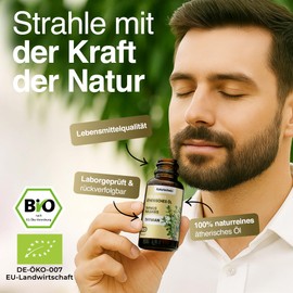 Naturschein Organic Thyme Oil 10 ml [100% Natural Pure] | Essential Oil with Natural Thymol Content | For Aromatherapy, Skin Care & Kitchen | Organic Certified & Versatile (Thymus Vulgaris)