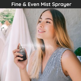 Segbeauty Travel Perfume Atomizer Refillable, 2 Packs Perfume Spray Bottle Cologne Atomize, 1.7oz/50ml Refillable Empty Glass Perfume Bottle, Fine Mist Spray Bottle Cologne Refill Bottle for Travel