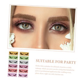 Outanaya Complete Makeup Kit 12 Pairs False Eyelashes Lashes Natural Look Stage Fiber Dense Teens